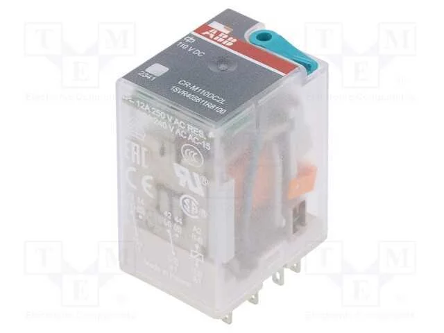 Rel&eacute;: Eletromagn&eacute;tico, Dpdt, Ubobina : 110vdc, Icontactos Max: 12a