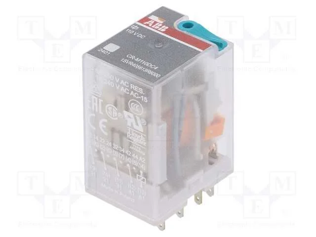 Rel&eacute;: Eletromagn&eacute;tico, 4pdt, Ubobina : 110vdc, Icontactos Max: 6a