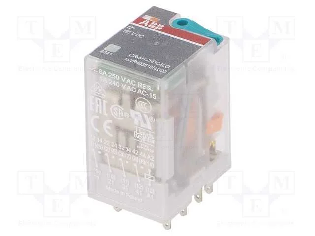 Rel&eacute;: eletromagn&eacute;tico, 4PDT, Ubobina : 125VDC, Ic.