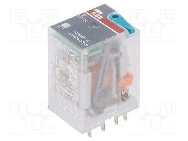 Rel&eacute;: Eletromagn&eacute;tico, 4pdt, Ubobina : 220vdc, Icontactos Max: 6a