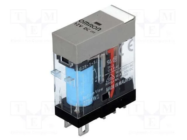 Rel&eacute;: Eletromagn&eacute;tico, Spdt, Ubobina : 12vdc, Icontactos Max: 10a