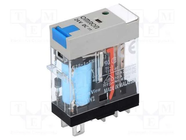 Rel&eacute;: Eletromagn&eacute;tico, Spdt, Ubobina : 24vdc, Icontactos Max: 10a