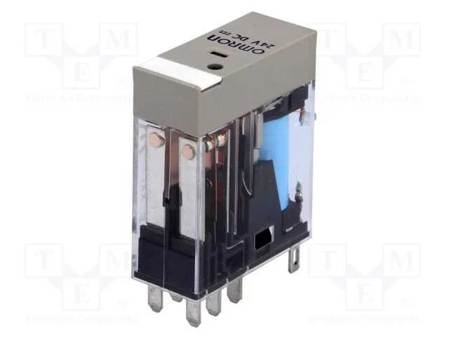 Rel&eacute;: Eletromagn&eacute;tico, Dpdt, Ubobina : 24vdc, Icontactos Max: 5a