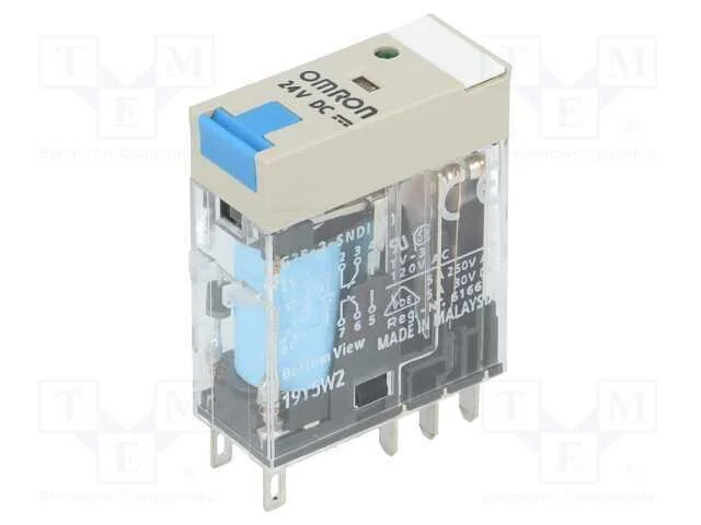Rel&eacute;: Eletromagn&eacute;tico, Dpdt, Ubobina : 24vdc, Icontactos Max: 5a