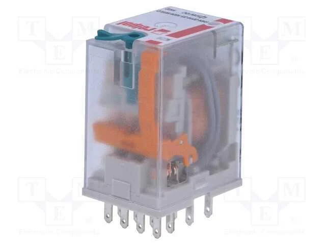 Rel&eacute;: Eletromagn&eacute;tico, 4pdt, Ubobina : 24vdc, Icontactos Max: 6a