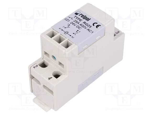 Rel&eacute;: Eletromagn&eacute;tico, Dpst-No, Ubobina : 24vdc, 25a/400vac, 1,7w