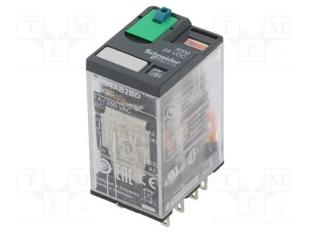 Rel&eacute;: Eletromagn&eacute;tico, 4pdt, Ubobina : 24vdc, Icontactos Max: 6a