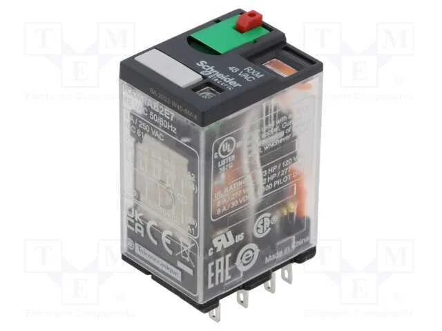Rel&eacute;: eletromagn&eacute;tico, 4PDT, Icontactos max: 6A, .