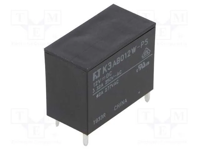 Rel&eacute;: Eletromagn&eacute;tico, Spst-No, Ubobina : 12vdc, 32a, Pcb, 1,4w