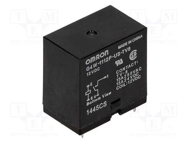 Rel&eacute;: Eletromagn&eacute;tico, Spst-No, Ubobina : 12vdc, S&eacute;rie: G4w, Pcb