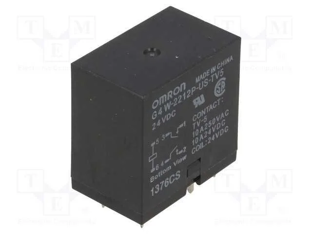 Rel&eacute;: Eletromagn&eacute;tico, Dpst-No, Ubobina : 24vdc, S&eacute;rie: G4w, Pcb