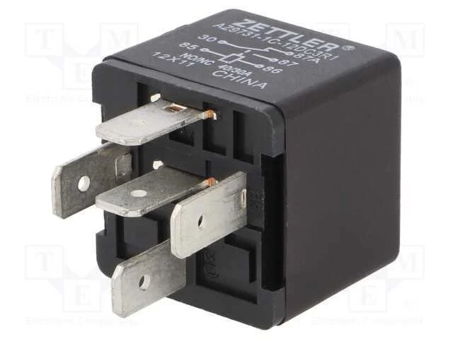 Rel&eacute;: Eletromagn&eacute;tico, Spdt, Ubobina : 12vdc, 40a, para Autom&oacute;veis