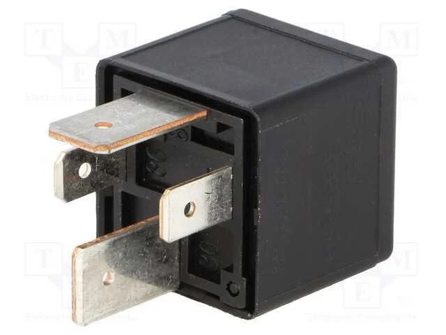 Rel&eacute;: Eletromagn&eacute;tico, Spst-No, Ubobina : 12vdc, 70a, 90o, Base