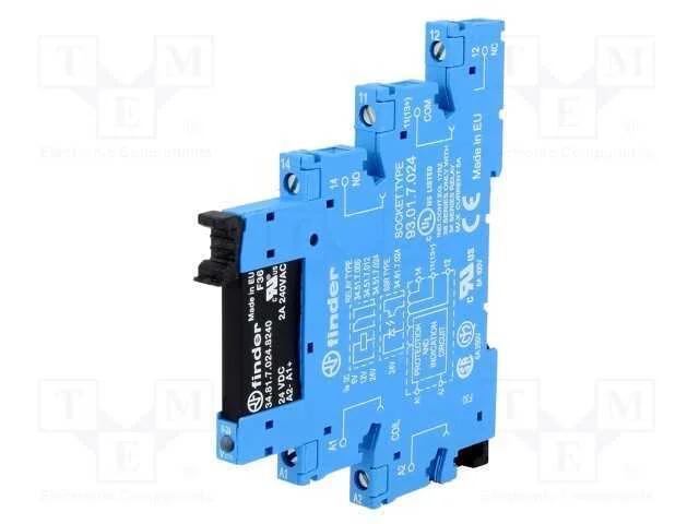 Rel&eacute;: de Interface, Spst-No, Ubobina : 24vdc, 2a, 2a/240vac, Ip20
