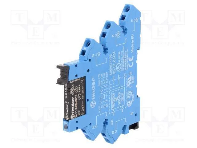 Rel&eacute;: de Interface, Spdt, Ubobina : 24vdc, Ubobina: 24vac, 6a, Ip20