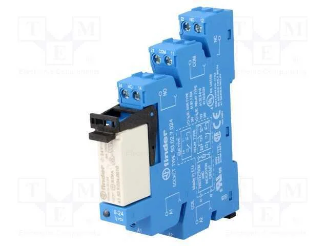 Rel&eacute;: de Interface, Dpdt, Ubobina : 24vdc, 8a, 8a/250vac, 8a/30vdc