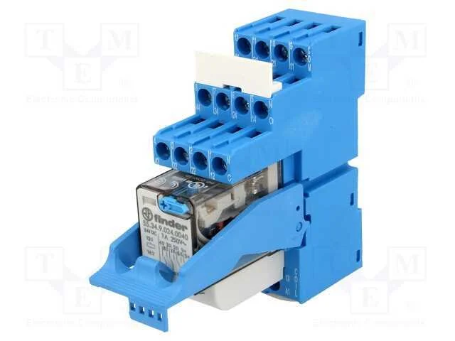 Rel&eacute;: de Interface, 4pdt, Ubobina : 24vdc, 7a, 7a/250vac, 7a/30vdc