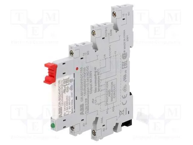Rel&eacute;: de Interface, Spdt, Ubobina : 24vdc, Ubobina: 24vac