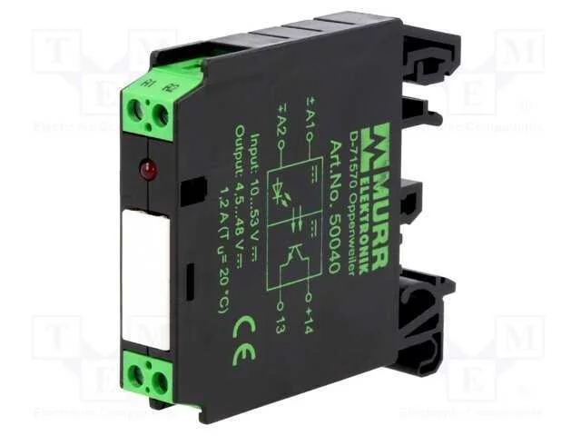Rel&eacute;: de Interface, Ubobina : 24vdc, Trans&iacute;stor, Ucom: 4,5&divide;53vdc