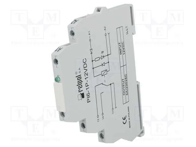 Rel&eacute;: de Interface, Spdt, Ubobina : 12vdc, 6a, Spdt, 6a/230vac
