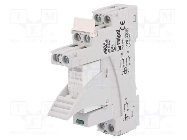 Rel&eacute;: de Interface, Dpdt, Ubobina : 12vdc, 8a, 8a/230vac, 8a/24vdc