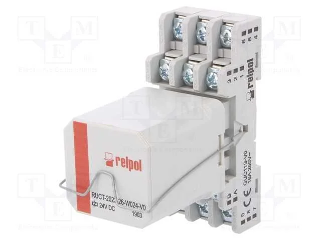 Rel&eacute;: de Interface, 3pst-No, Ubobina : 24vdc, 16a, 16a/250vac