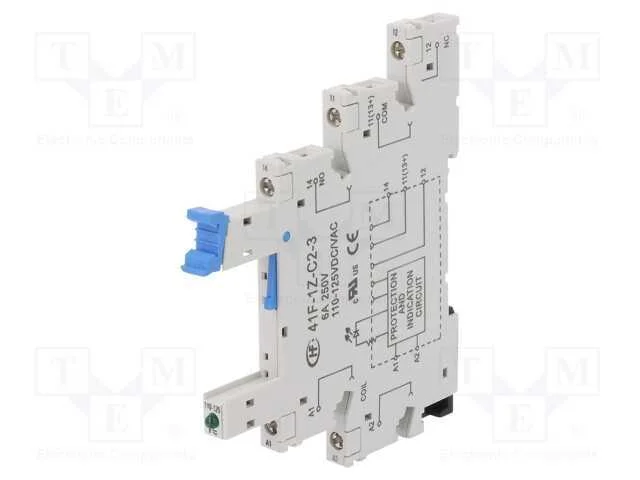 Base, Pin: 5, 6a, 250vac, para Trilho Din, Terminais de Parafuso
