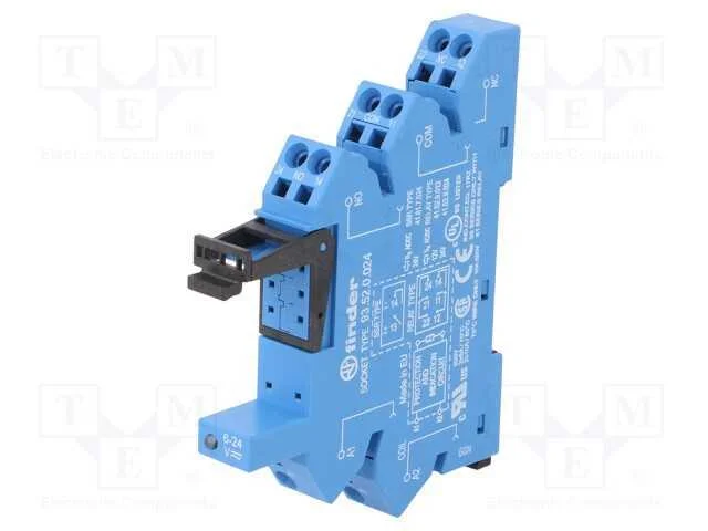 Base, 6a, 250vac, para Trilho Din, Terminais de Parafuso, Ip20