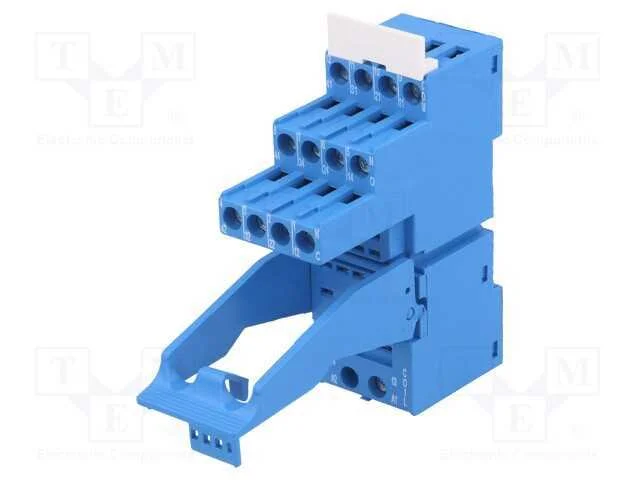 Base, Pin: 14, 10a, 250vac, 55.32,55.34,85.04, para Trilho Din