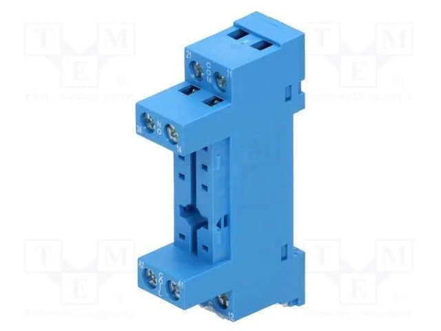 Base, Pin: 8, 10a, 250vac, para Trilho Din, Terminais de Parafuso