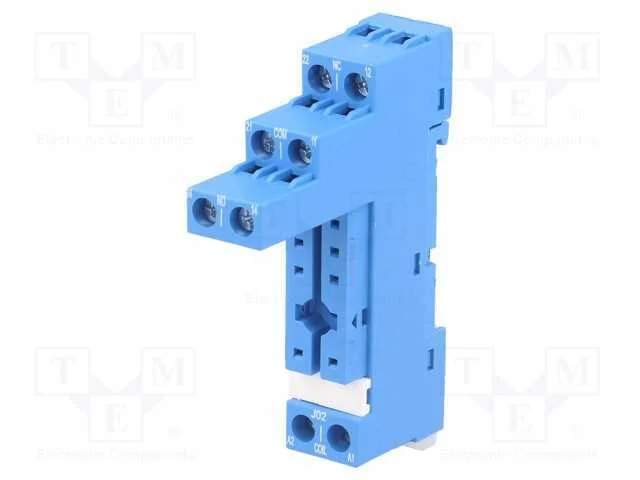 Base, Pin: 8, 10a, 250vac, para Trilho Din, Terminais de Parafuso