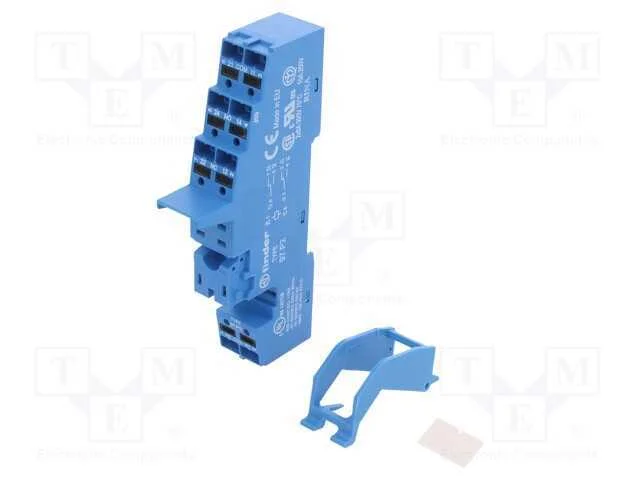 Base, Pin: 8, 8a, 250vac, 097.01,097.71, para Trilho Din, -40&divide;70c