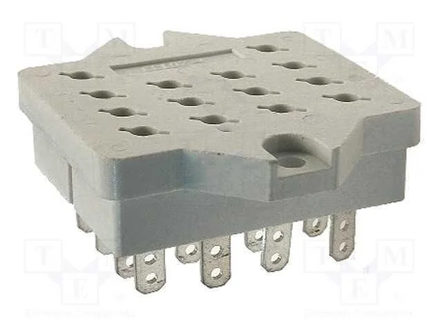 Base, Pin: 14, 10a, 250vac, Pcb, para Soldar, S&eacute;rie: R15, -40&divide;70c
