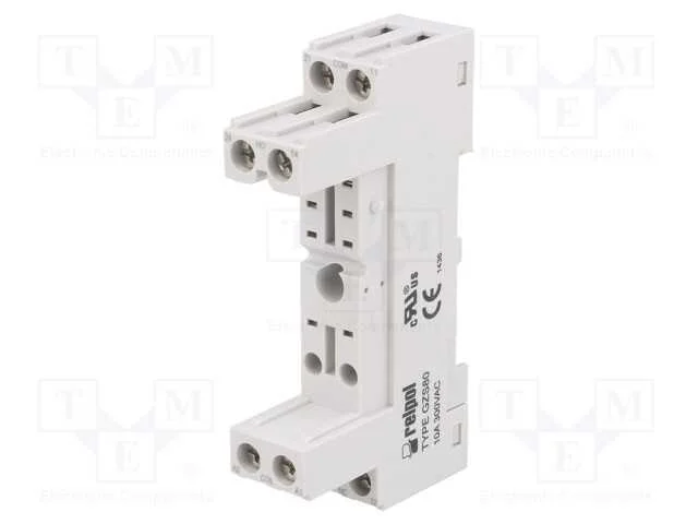 Base, Pin: 8, 10a, 300vac, Rmb841,Rmb851, Terminais de Parafuso