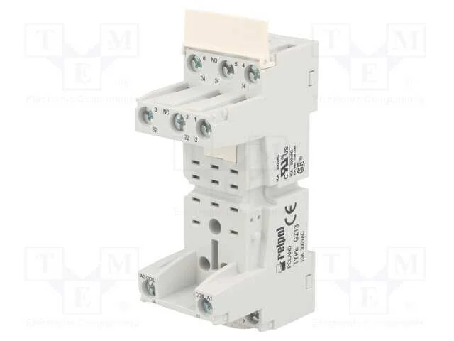 Base, Pin: 11, 10a, 300vac, No Painel,Para Trilho Din, -40&divide;70c