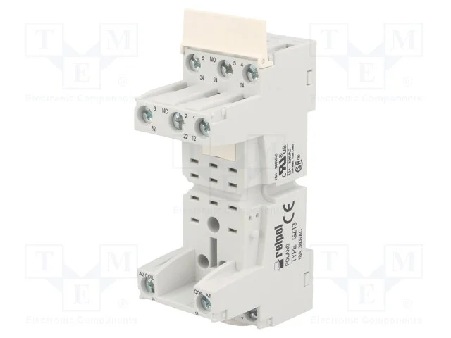 Base, Pin: 11, 10a, 300vac, No Painel,Para Trilho Din, -40&divide;70c