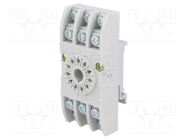 Base, Pin: 11, 10a, 250vac, para Trilho Din, Terminais de Parafuso