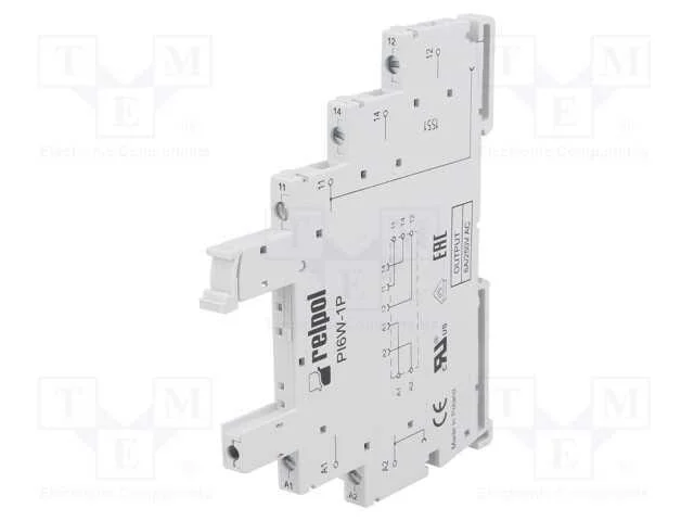 Base, Pin: 5, 6a, 250vac, para Trilho Din, Terminais de Parafuso