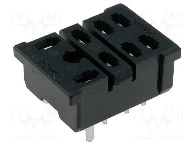 Base, Pin: 8, 15a, 250vac, H: 12mm, W: 22mm, Pcb, para Impressos