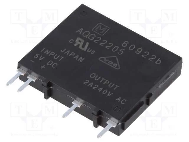 Rel&eacute;: Semicondutores, Ucoma: 4&divide;6vdc, 2a, 75&divide;264vac, Pcb,Tht