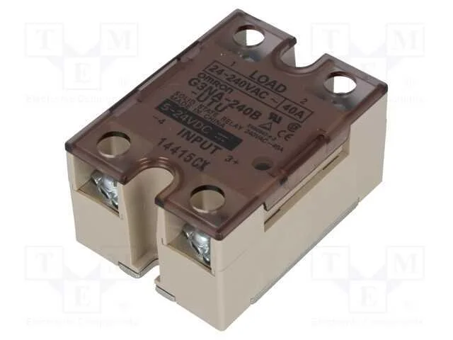 Rel&eacute;: semicondutores, Ucoma: 5&divide;24VDC, 40A, 24&divide;240.