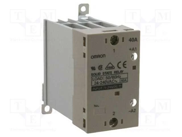 Rel&eacute;: semicondutores, Ucoma: 5&divide;24VDC, 40A, 24&divide;240.