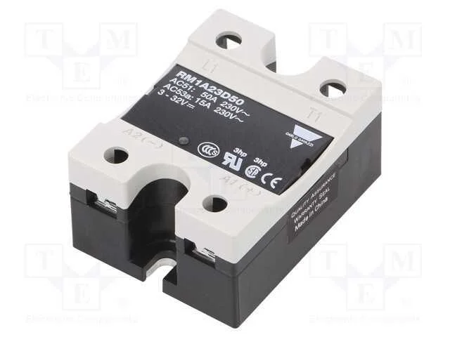 Rel&eacute;: Semicondutores, Ucoma: 3&divide;32vdc, 50a, 24&divide;265vac, -20&divide;70c