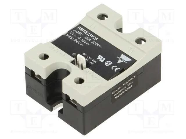 Rel&eacute;: Semicondutores, Ucoma: 0&divide;10vdc, 25a, 90&divide;265vac, -20&divide;70c