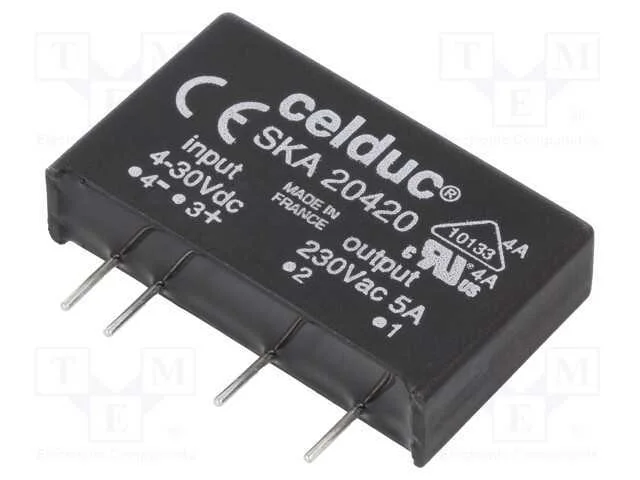 Rel&eacute;: Semicondutores, Spst-No, Ucoma: 4&divide;30vdc, 5a, 12&divide;275vac