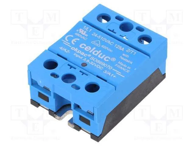 Rel&eacute;: semicondutores, Ucoma: 3,5&divide;32VDC, 125A, 24&divide;.