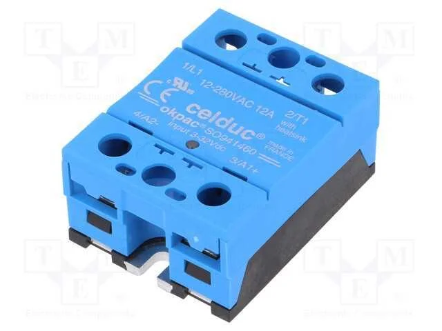 Rel&eacute;: Semicondutores, Ucoma: 3&divide;32vdc, 12a, 12&divide;280vac, -55&divide;100c