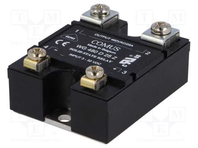 Rel&eacute;: Semicondutores, Ucoma: 3&divide;32vdc, 25a, 24&divide;530vac, -20&divide;80c