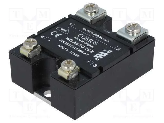 Rel&eacute;: semicondutores, Ucoma: 3&divide;32VDC, 25A, 24&divide;280.