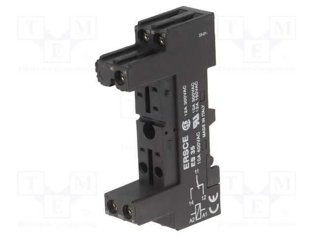 Acess.para rel&eacute;s: base, para trilho DIN, S&eacute;rie: S.
